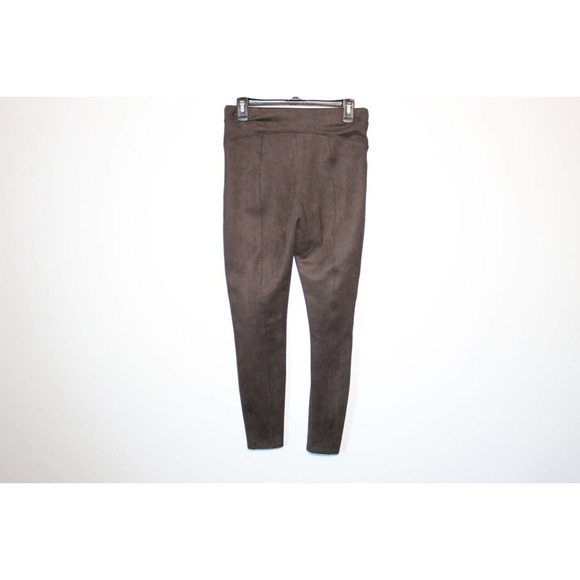SPANX Faux Suede Leggings Chocolate Brown Pull On Women's Size Medium H14477 - Picture 6 of 15